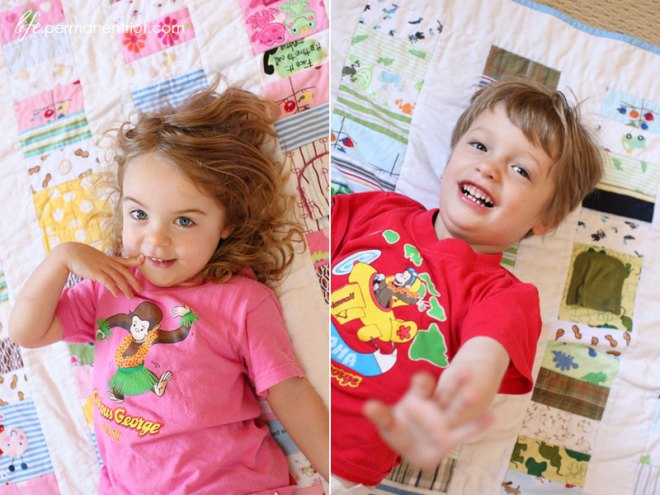 Paul's baby clothes quilt - quilting projects on Permanent Riot