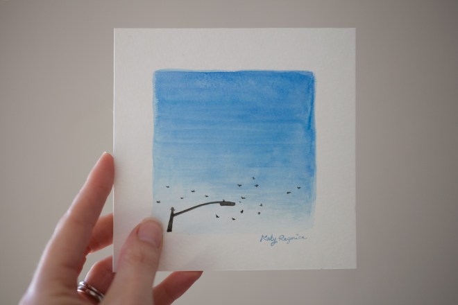 Instagram inspired sky watercolor paintings by Katy Regnier - Permanent Riot